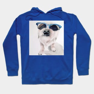 Wired hair terrier watercolor pupper Hoodie